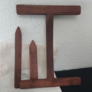 Artisan Made Dark Wood Lap Loom